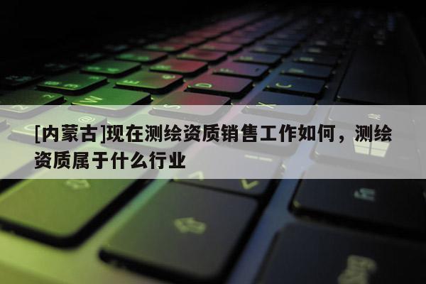 [内蒙古]现在测绘资质销售工作如何，测绘资质属于什么行业