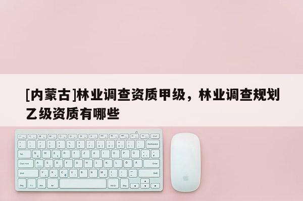 [内蒙古]林业调查资质甲级，林业调查规划乙级资质有哪些