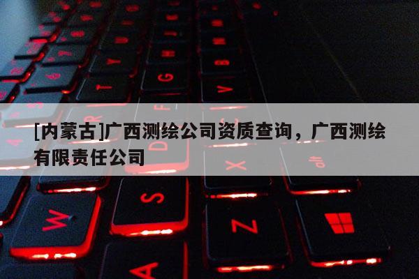 [内蒙古]广西测绘公司资质查询，广西测绘有限责任公司