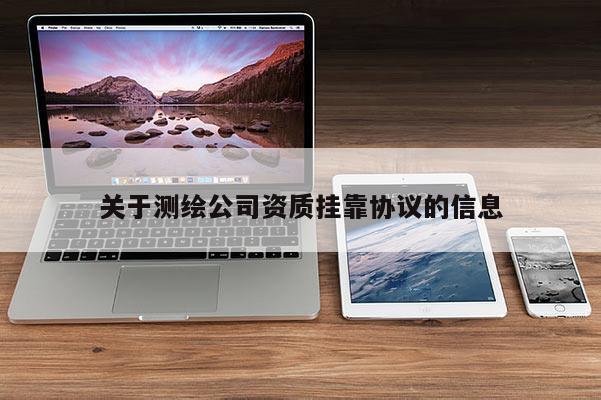 关于测绘公司资质挂靠协议的信息