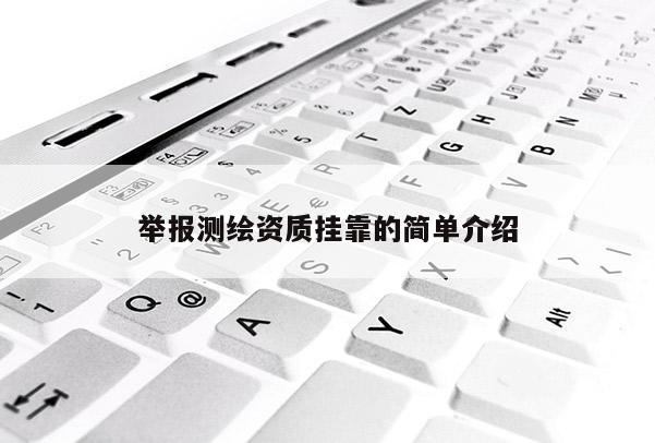 举报测绘资质挂靠的简单介绍