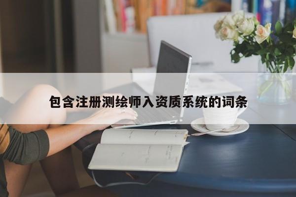 包含注册测绘师入资质系统的词条